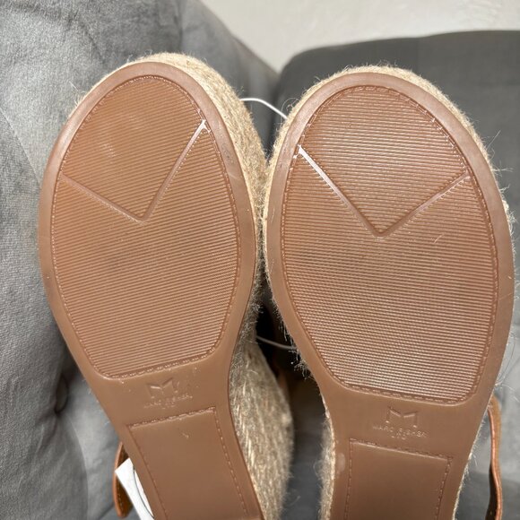 Marc Fisher LTD Suede Espadrille‎ Wedge Sandals Tan – Women’s 8.5 - Picture 6 of 6